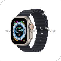 Λουράκι Σιλικόνης Dux Ducis OceanWave Bracelet Apple Watch  (42/ 44/ 45mm) Γκρι-Μπλε