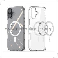 Θήκη TPU & PC Dux Ducis Clin Magnetic MagSafe Apple iPhone 16 Plus Διάφανο