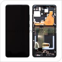 LCD with Touch Screen & Front Cover (Without Front Camera) Samsung G988F Galaxy S20 Ultra Cosmic Black (Original)