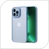 TPU & PC Case Comma Joy Elegant Anti-Shock Apple iPhone 14 Pro Metal Frame Sierra Blue