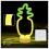 Neon LED Forever Light FSC-12 PINEAPPLE (USB/Μπαταρίας & On/Off) με Stand Κίτρινο-Πράσινο