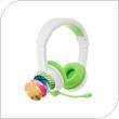 Wireless Stereo Headphones BuddyPhones School+ for Kids Green