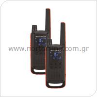 Walkie Talkie Motorola Talkabout T82 & Charger Black-Orange (2 pcs)