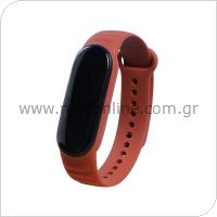 Λουράκι Xiaomi Mi Band 4/ Mi Band 5/ Mi Band 6 Grips Καφέ (Ασυσκεύαστο)