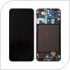 LCD with Touch Screen & Front Cover Samsung A205F Galaxy A20 Black (Original)