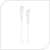USB 2.0 Cable Devia EC151 USB C to USB C 1m Kintone Eco-Friendly White