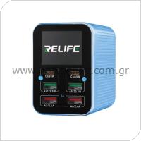 Πολυφορτιστής Πάγκου Relife Q4 με 6 Θύρες USB A & USB C PD/ QC 72W