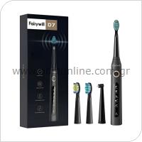 Sonic Electric Toothbrush FairyWill D7 FW-507 Black