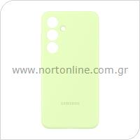 Silicone Cover Case Samsung EF-PS926TGEG S926B Galaxy S24 Plus 5G Light Green