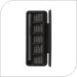 Rechargeable Electric Screwdriver Set Hoto with 25pcs Interchangeable Magnetic Tips QWLSD010 Black