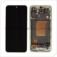 LCD with Touch Screen & Front Cover Samsung A556B Galaxy A55 5G Awesome Lemon (Original)