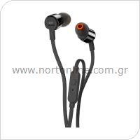 Hands Free Stereo JBL Tune T210 Pure Bass 3.5mm Black