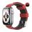 Λουράκι Σιλικόνης Ahastyle WA11 Duotone Premium Silicone Apple Watch (42/ 44/ 45mm) Σκούρο Κόκκινο-Μαύρο