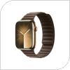 Λουράκι Devia Fiber Magnet Apple Watch (42/ 44/ 45/ 49mm) Deluxe Ανοιχτό Καφέ
