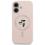 Θήκη Σιλικόνης Karl Lagerfeld Magsafe Apple iPhone 17 Ring Karl & Choupette Ροζ