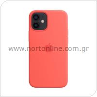 Θήκη Silicon με MagSafe Apple MHKP3 iPhone 12 mini Ροζ