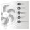 Floor Fan Niaros Sortino 65W with Remote Control & Timer White