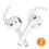 Earhooks Σιλικόνης AhaStyle PT14 Apple EarPods & Airpods Comfort Λευκό (3 ζεύγη)