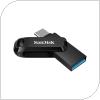 USB 3.2 Flash Disk SanDisk Ultra Dual Drive Go SDDDC3 USB A & USB C 64GB 300MB/s Black