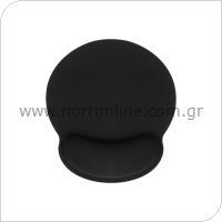 Mousepad Ergonomic Wrist Support 25x23cm Black (1 pc)