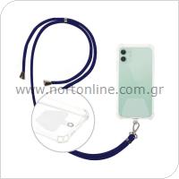 Universal Neck Strap inos for Mobile Phones Navy Blue