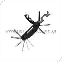 Multifunctional Bicycle Repair Tool 16in1 Rockbros CJ1601 Black