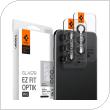 Προστατευτικό Κάλυμμα Κάμερας Spigen Optik.tR EZ-FIT για Τζαμάκι Κάμερας Samsung S911B Galaxy S23 5G/ S916B Galaxy S23 Plus 5G Μαύρο (2 τεμ.)
