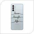 Θήκη TPU inos Samsung M135F Galaxy M13 Art Theme Love-Laugh-Life