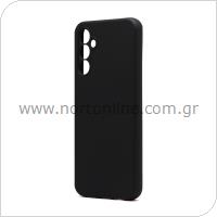 Θήκη Liquid Silicon inos Samsung A356 Galaxy A35 5G L-Cover Μαύρο