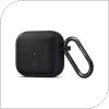 Θήκη Σιλικόνης Spigen Fit Apple AirPods 3 με Γάντζο Μαύρο