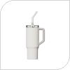 Straw Mug-Thermos Xiaomi Stainless 1Ll White