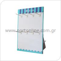 Desktop Display Stand Devia 55x40x18cm with 8 Hooks – Free with orders over €150