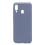 Θήκη Liquid Silicon inos Samsung A202F Galaxy A20e L-Cover Γκρι-Μπλε