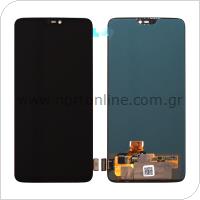 LCD with Touch Screen OnePlus 6 Black (OEM)