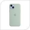 Θήκη Silicon με MagSafe Apple MPTC3 iPhone 14 Plus Ανοικτό Πράσινο