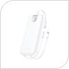 Φορτιστής Ανάγκης Foneng PX106 22.5W 10000mAh με 3 Ενσωματωμένα Καλώδια Λευκό