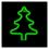 Neon LED Forever Light FLNE16 CHRISTMAS TREE (USB/Μπαταρίας & On/Off) Πράσινο