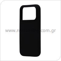 Θήκη Liquid Silicon inos Apple iPhone 17 Pro 5G Velvet Μαύρο