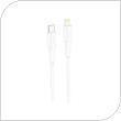 USB 2.0 Cable Foneng XS01 USB C to Lightning PD 27W 1m White