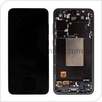LCD with Touch Screen & Front Cover Samsung S721B Galaxy S24 FE Black (Original)