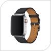 Λουράκι Devia Elegant PU Leather Apple Watch (42/ 44/ 45/ 49mm) Μαύρο