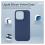 Θήκη Liquid Silicon inos Xiaomi Redmi Note 14 Pro 4G Velvet Σκούρο Μπλε