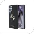 Θήκη PU Guess Samsung Galaxy S25 Ultra Hardcase Grained Big Logo 4G Μαύρο
