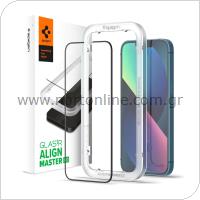 Tempered Glass Full Face Spigen Glas.tR Align Master FC Apple iPhone 13 Pro Max/ 14 Plus Black