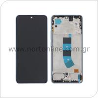 LCD with Touch Screen & Middle Plate Xiaomi Redmi Note 13 4G Ice Blue (Original)