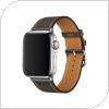 Λουράκι Devia Elegant PU Leather Apple Watch (38/ 40/ 41mm) Taupe