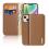 Leather Wallet Cover Dux Ducis Hivo RFID Wallet Apple iPhone 15 Plus Brown