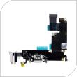 Flex Cable Apple iPhone 6 Plus with Plugin Connector, Hands Free Connector & Microphone White (OEM)