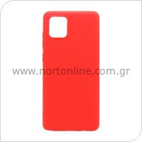 Θήκη Soft TPU inos Samsung N770F Galaxy Note 10 Lite S-Cover Kόκκινο