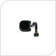 Home Button Flex Cable with External Button & Fingerprint Sensor Samsung A920F Galaxy A9 (2018) Black (Original)